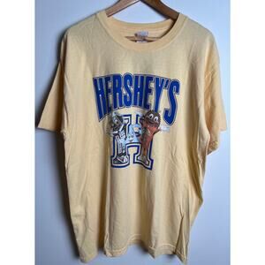 Vintage Hershey Candy Promno Yellow T-shirt Size Large